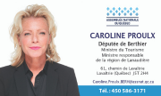 Carte d'affaire - ministre Caroline Proulx