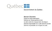 Carte d'affaire - ministre Benoit Charette