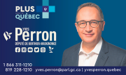 Yves Perron - Député de Berthier-Maskinongé - Bloc Québécois - Carte d'affaires | Jamais sans mon Casque