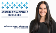Méganne Perry-Mélançon - Députée de Gaspé - Parti Québécois - Carte d'affaires | Jamais sans mon Casque