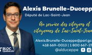 Alexis Brunelle-Duceppe - Député de Lac-Saint-Jean - Bloc Québécois - Carte d'affaires | Jamais sans mon Casque